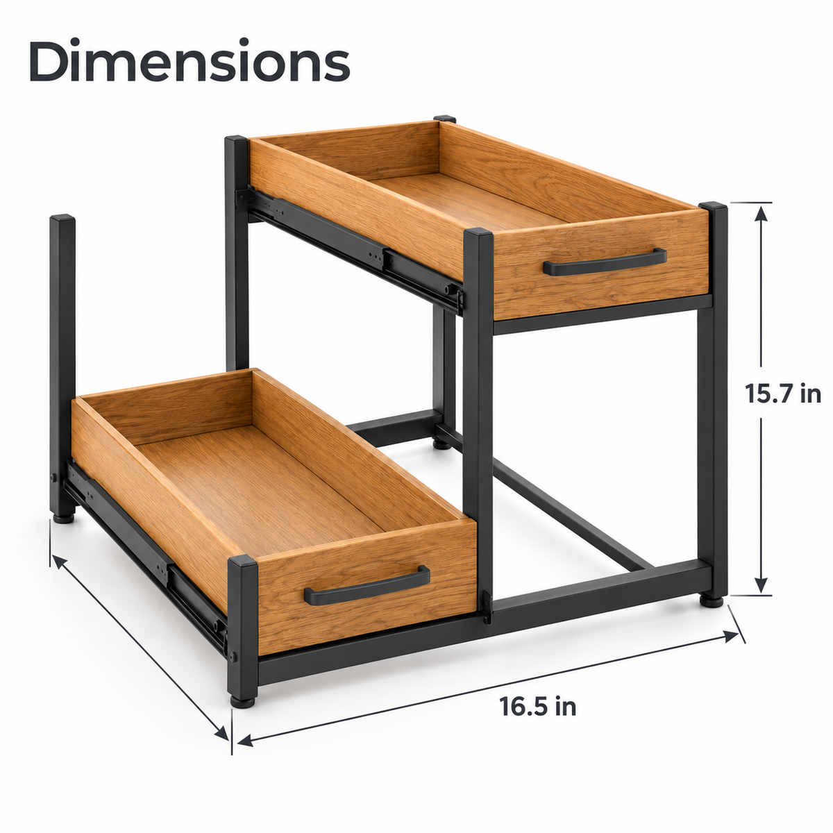 Hearthwell Two-Tier Pull-Out Under-Sink Organizer