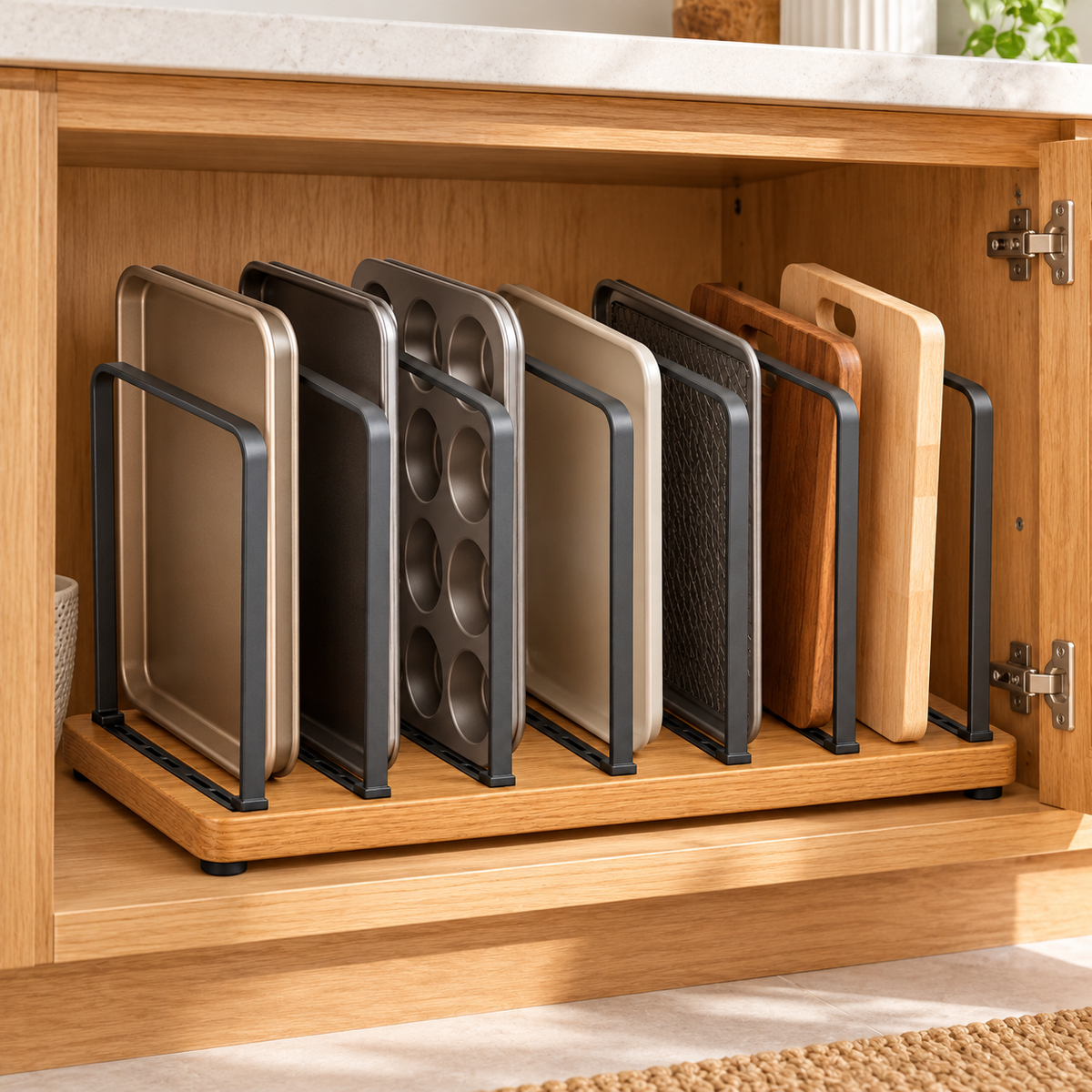 Hearthwell Adjustable Bakeware & Pan Organizer
